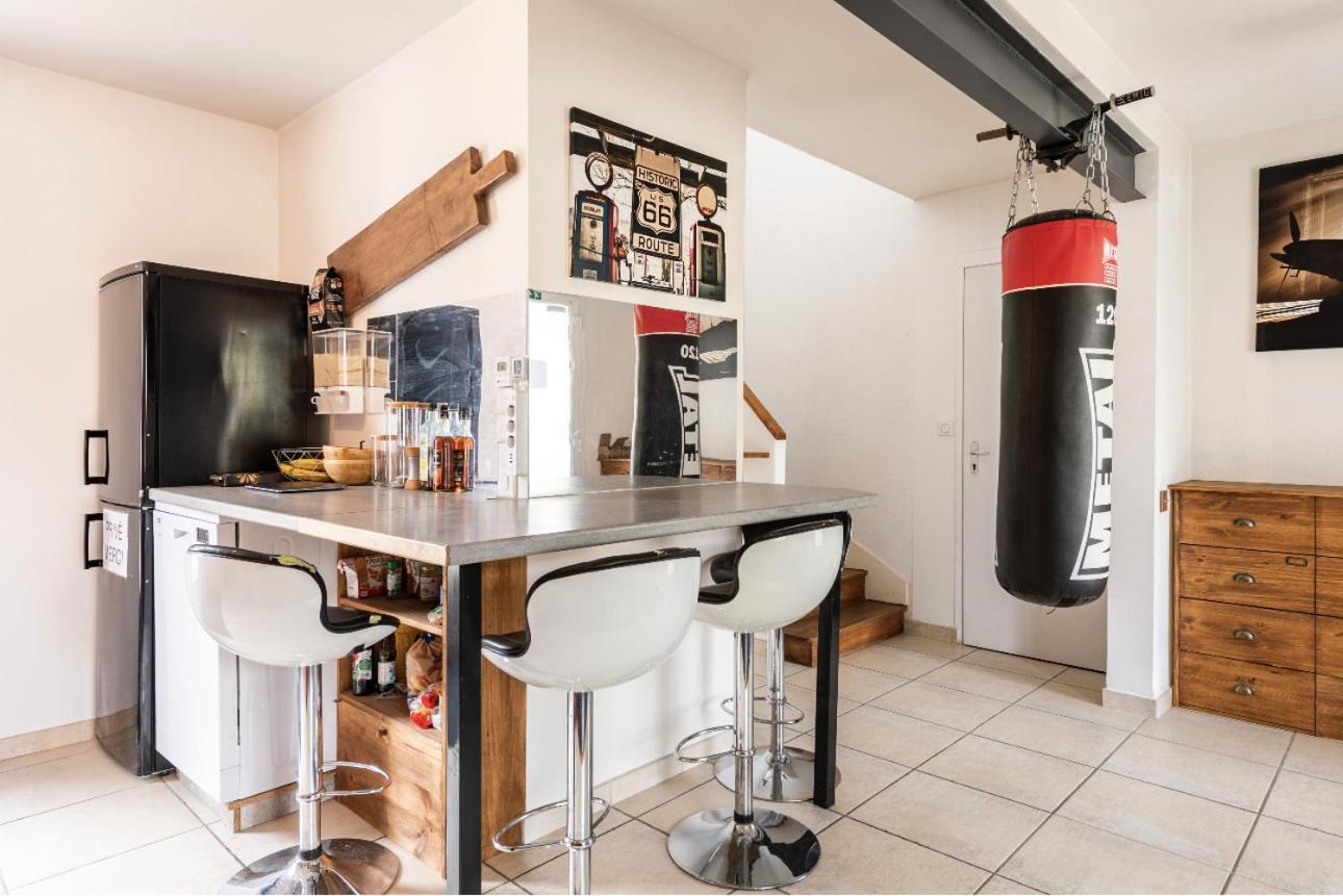 Villa Des Palmiers, Chambre 3, Lit Double ヴィルヌーヴ・シュル・ロット エクステリア 写真
